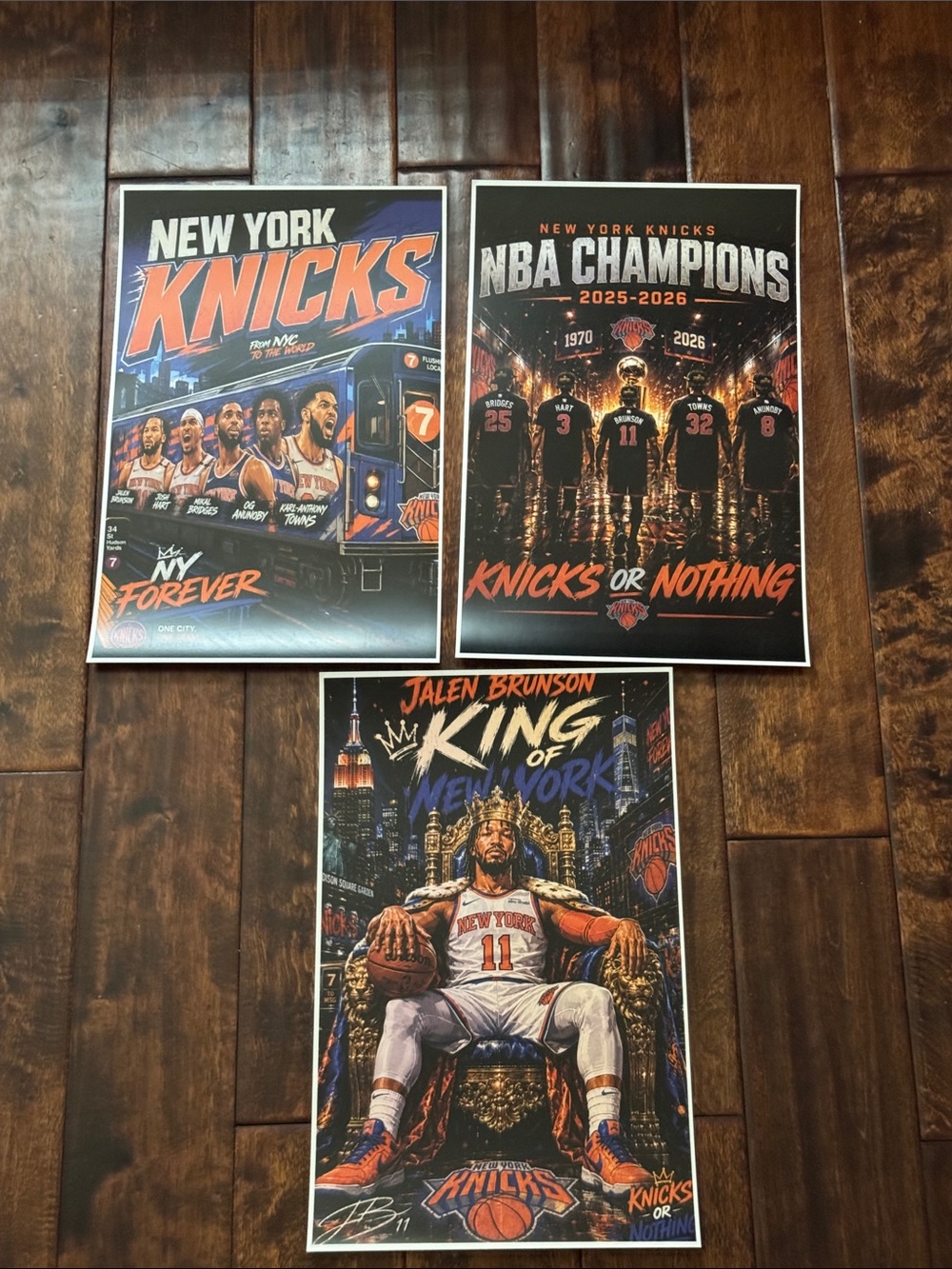 Knicks Set of 3 Art Print 11x17